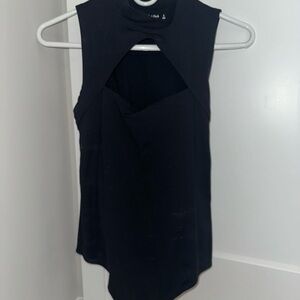 Abercrombie Black CutOut Sleeveless Bodysuit